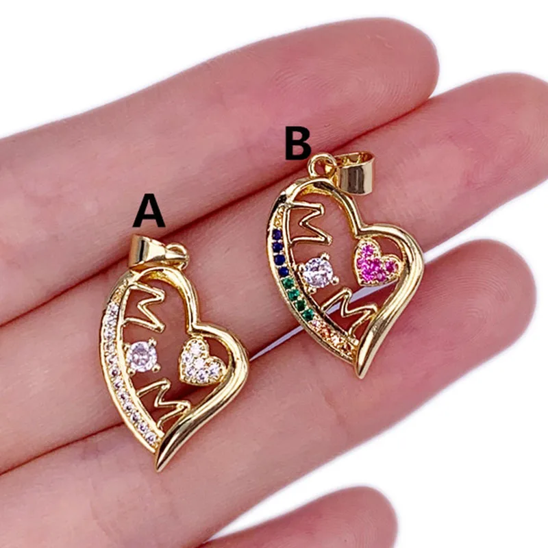 

Fine Jewelry MaMa Alphabet Necklace Pendant Rectangular Heart Sunflower Girl Fashion Female Accessories Mother's Day Gift