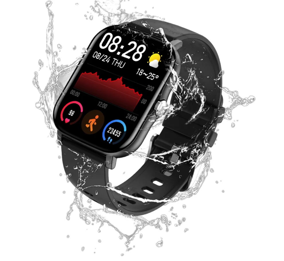 

Smartwatch 2021 IP68 Waterproof 1.7 inch DIY Dial 15 Days Standby Fitness Sports For KT48 Smart Watch Men