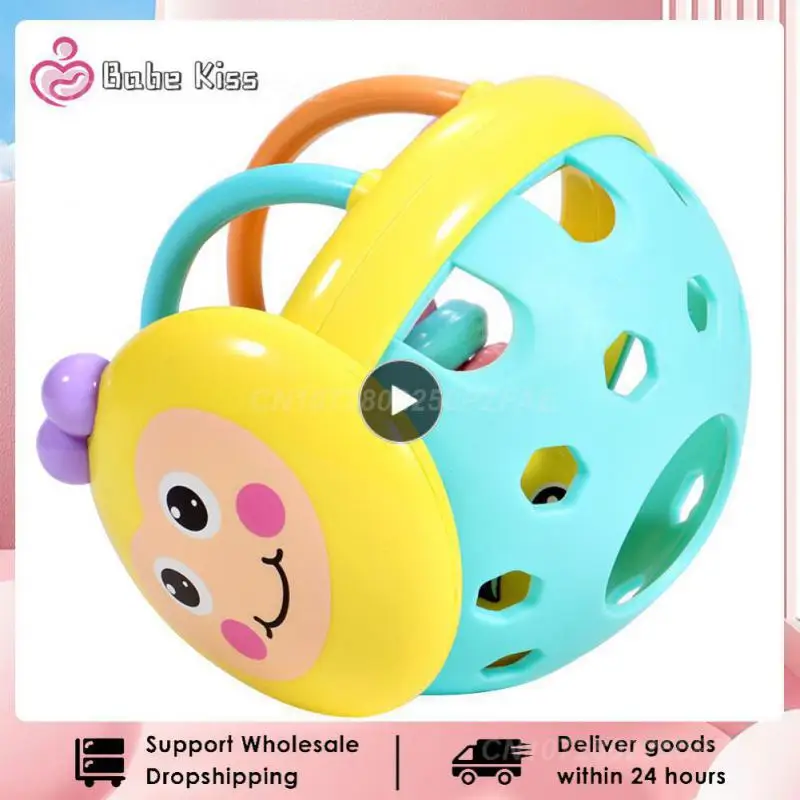 

1~8PCS Baby Rattles Intelligence Toy Baby Hand Grip Rattle Fitness Puzzle Soft Rubber Ball Bell Bite Toys For Kids Preschool