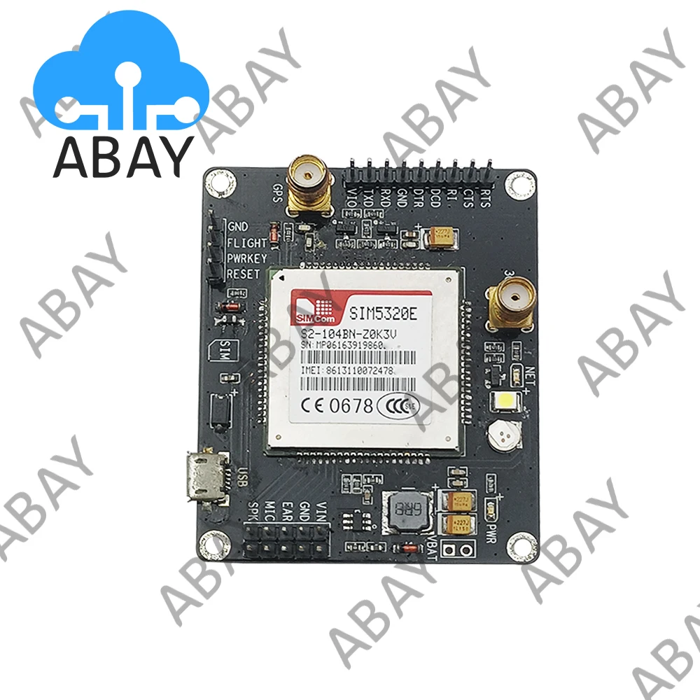 Макетная плата SIMCOM SIM5320E, модуль GSM, GPRS, GPS, SMS, 3G, GSM, SIM5320E, плата для выхода сигнала