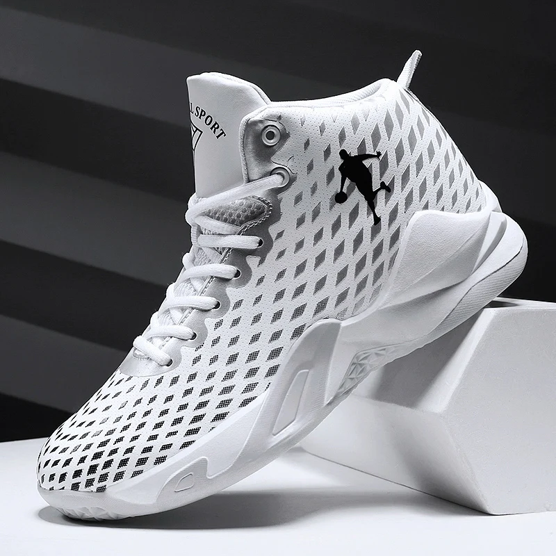 Men Basketball Shoes 2023 New Pattern Breathable Anti Slip Athletic Shoes for Male Free Shipping Lace Up Men Training Footwear