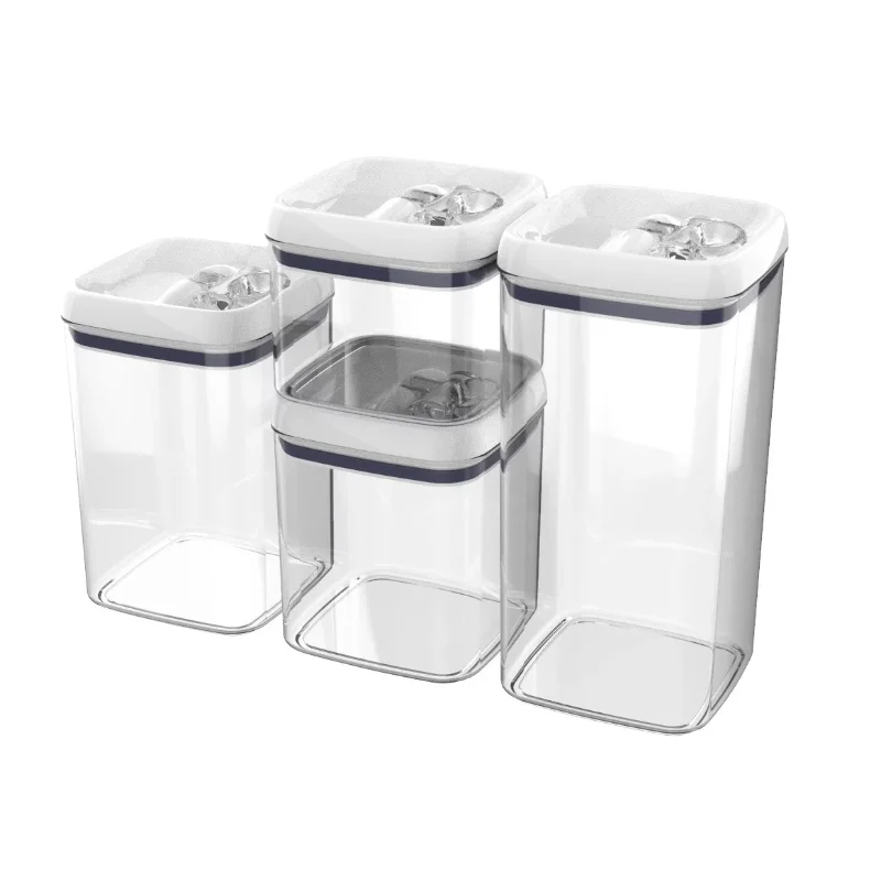

Better Homes & Gardens Canister Pack of 4, Flip Tite Square Food Storage Set, kitchen accessories