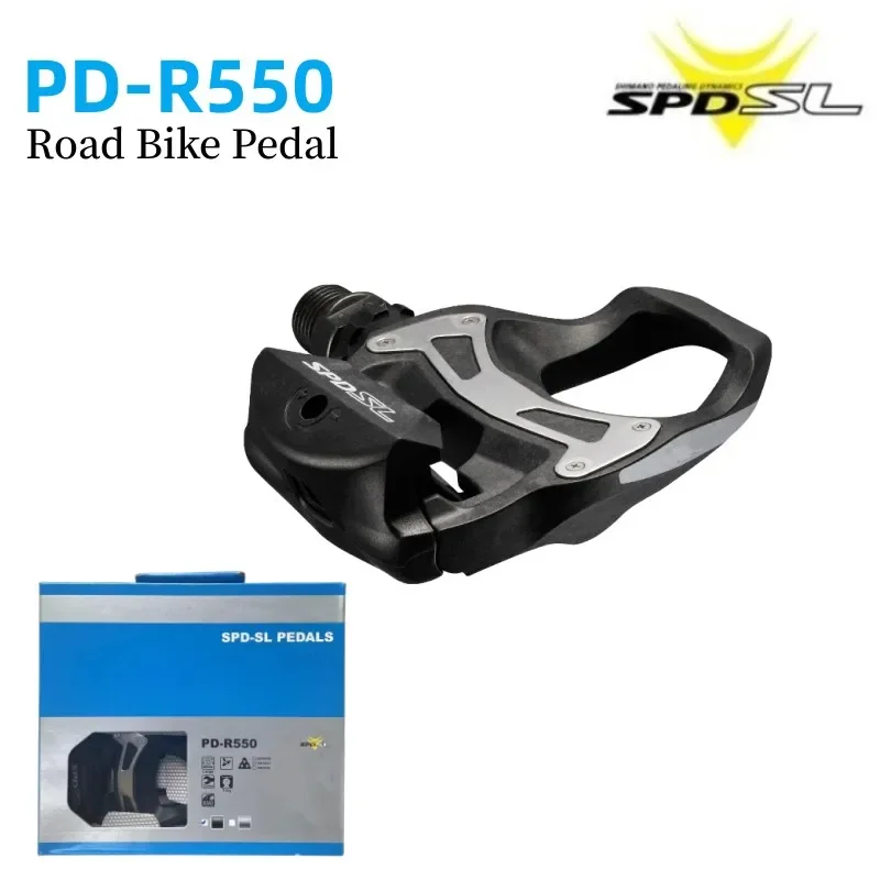 

SPD-SL Road Bike Pedal PD-R550 Self-locking With SH11 Cleat Cycling Locking Pedal Original Road Bike Pedal Bicycle Accessories