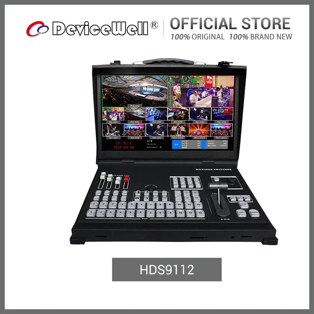 Видеопереключатель DeviceWell HDS9112 12 PIP Multiview канал прямой трансляции - Цена: 0