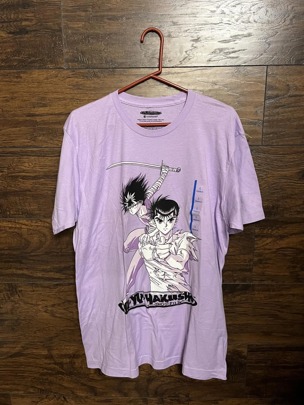 Хрустящая рулонная футболка Yu Hakusho Ghost файлы Новинка L