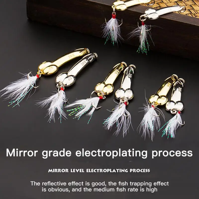 

Рыболовные приманки, ложка для щуки, 50 мм, 10,5 г, 8 цветов, с тройным крючком