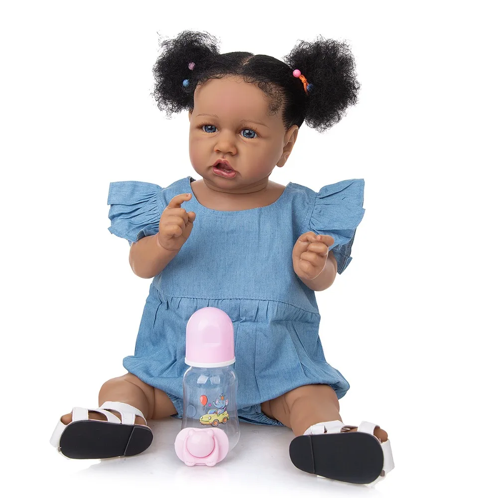 

KEIUMI Newborn Dolls Full Silicone Body Bebe Reborn 57 Cm Lifelike Boneca Bath Toys Gift For Children Birthday Christmas