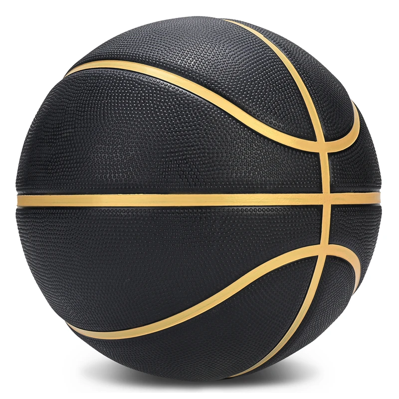 JINEXT Rubber Basketball Size 3 for Youth Teens Black Basketball Ball Indoor Game Sports Streetball Gifts Outdoor for Boys Girls