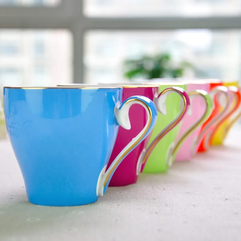 220 мл набор красочных кофейных чашек и блюдец из костяного фарфора термос Nespresso