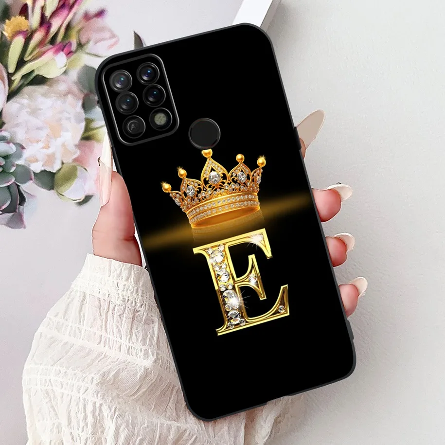 Чехол для Tecno Pova LD7 LD7j 2 LE7 LE7n мягкие силиконовые защитные чехлы с милыми буквами 3