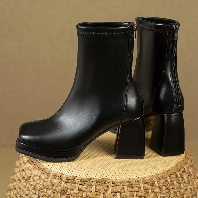 

Женские ботинки на платформе, армейские ботинки на высоком каблуке, массивные элегантные ботинки для стриптиза, 2022