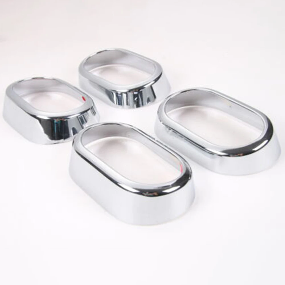 

Cover Trim Door Handle Bowl 4pcs/set Auto Car Chrome Door Switch Parts