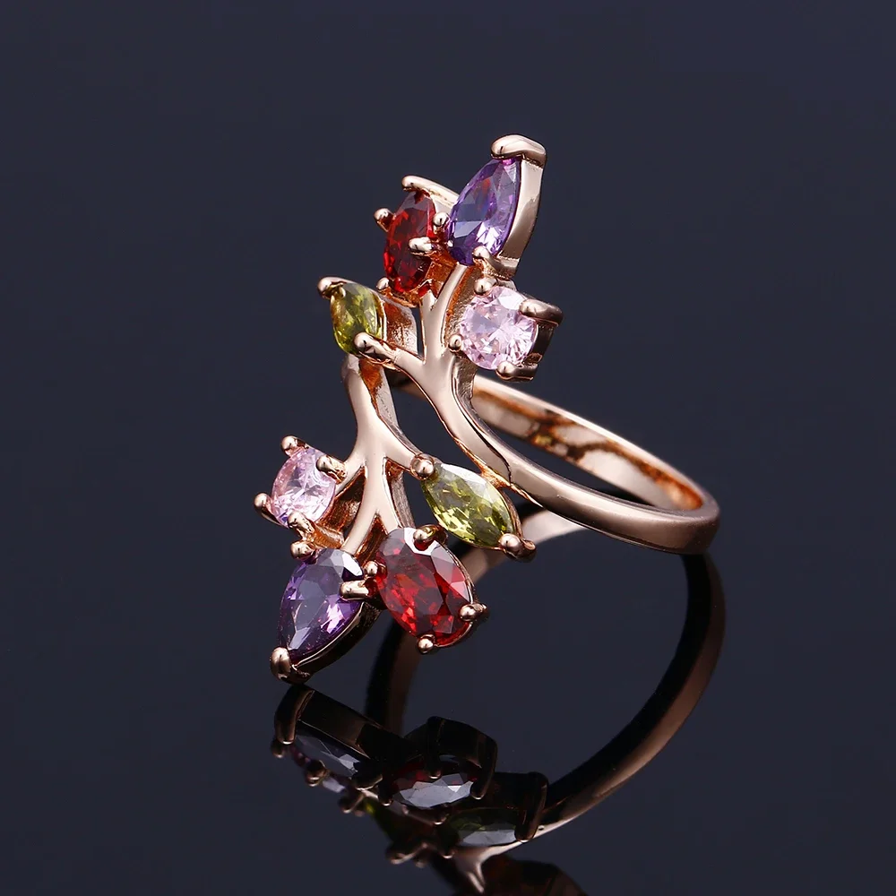 Обручальное кольцо KAMERAON для женщин Женское с многоцветным кристаллом |