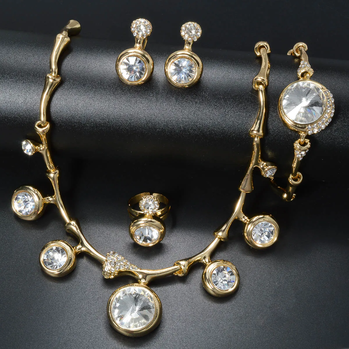 Diana Детские модные комплекты ювелирных изделий 4 шт. циркониевое ожерелье