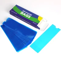 disposable tattoo pen sleeve bag supplies 100pcs covers plastic blue and makeup accessory hook line hygiene safe protection