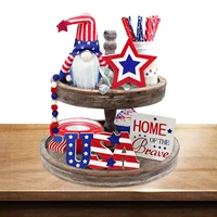 patriotic tiered tray decors independence day decorations for tables desks farmhouse rustic decor items for table memorial day