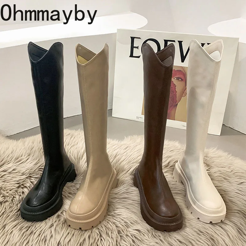 

Thigh High Boots Women Fashion Zipper Knee High Boots 2023 Female Autumn Winter Girl's Long Boots Shoes