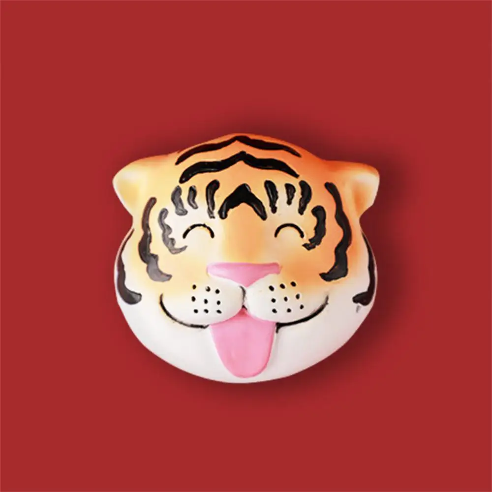 Наклейка на холодильник с изображением тигра милая забавная наклейка доску