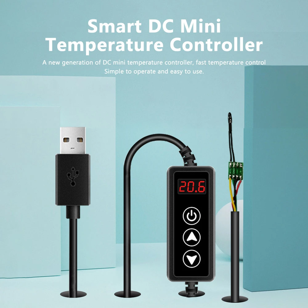W-3301 DC 5-24V 2A мини USB регулятор температуры светодиодный цифровой термостат термометр Новый терморегулятор-40 ~ 120 °C