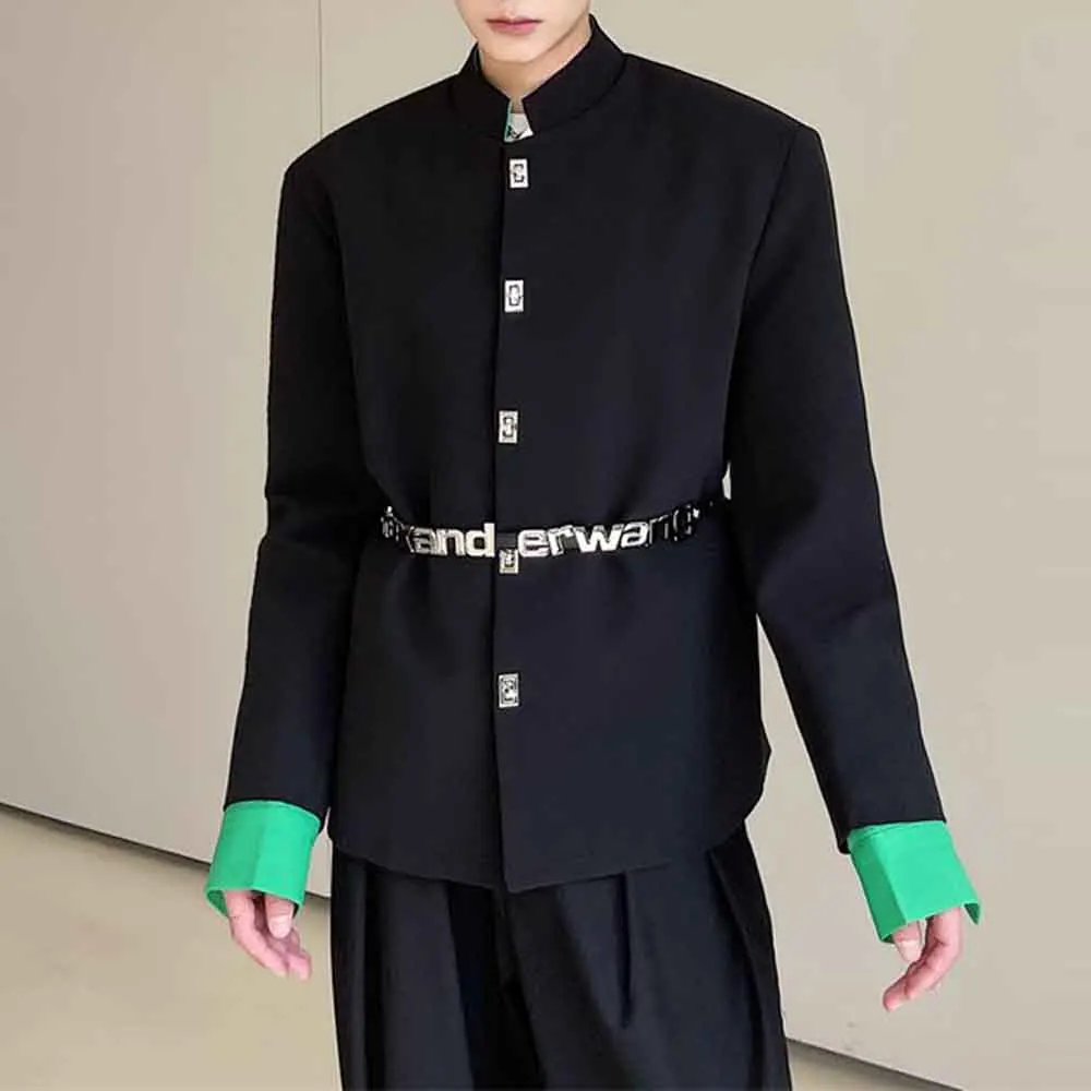 Men's Black Suit Jacket 2023 Spring Autumn New High Quality Streetwear Korean Slim Fit Casual Suit Blazer Male Clothing