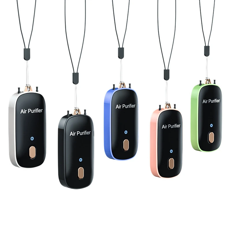 

Wearable Necklace Air Purifier Rechargable Ionizer Ozone Generator Negative Ion Remove Formaldehyde Smoke Car Mini Air Cleaner