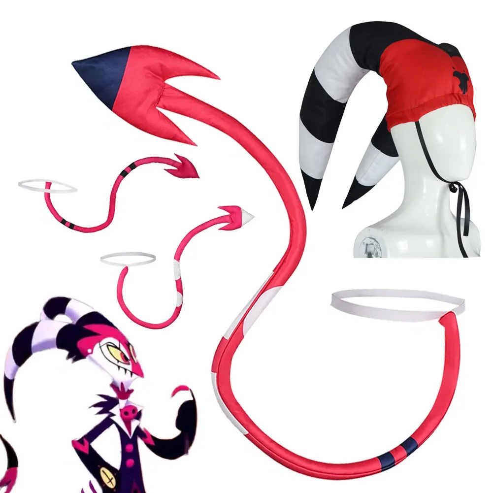 Blitzo Moxxie Millie Tail Мультфильм Helluva Косплей босса косплей костюм аксессуары реквизит