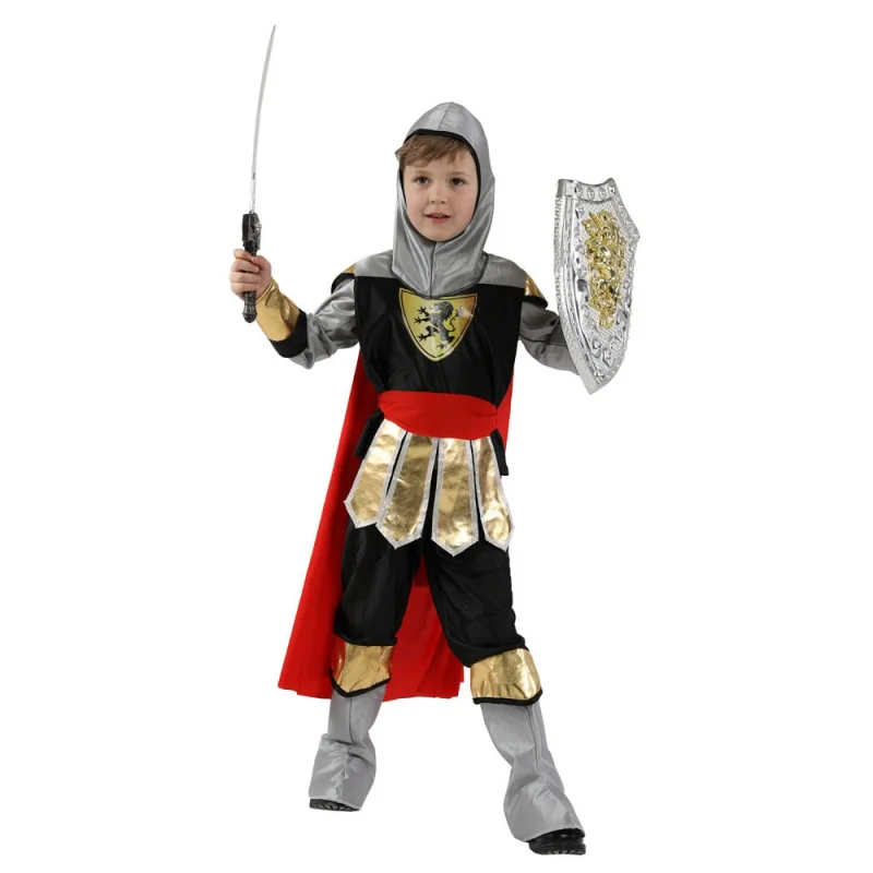 

Kids Child Royal Medieval Roman Warrior Knight Soldier Costumes Boys Halloween Purim Carnival Role Play Party Dress Up New