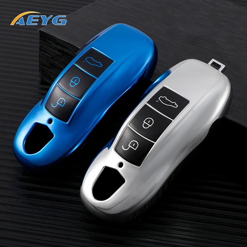 

TPU Car Remote Key Case Cover Shell Fob For Porsche Cayenne Macan Boxster Cayman Panamera 911 918 996 997 991 Auto Accessories