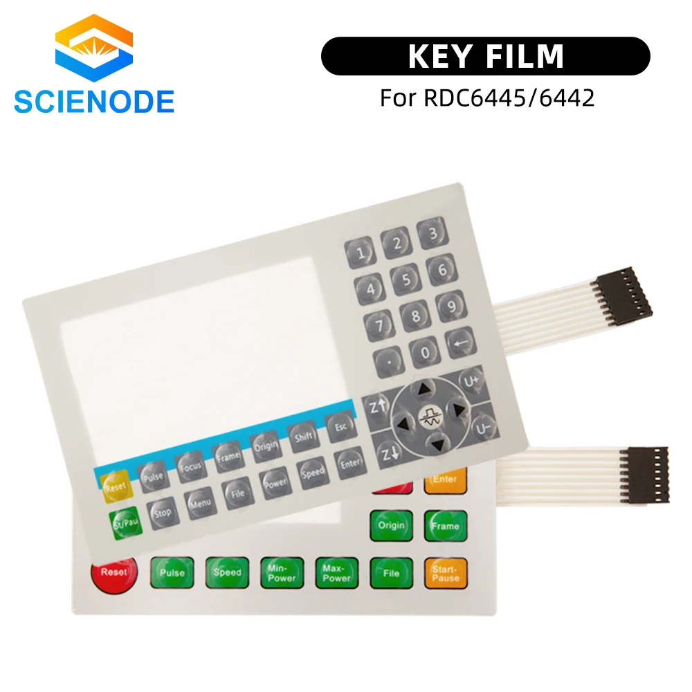 

Scienode Ruida Membrane Switch Key Film Keyboard Mask for RDC6445G RDC6445S RDC6442G RDC6442S CO2 Laser Controller