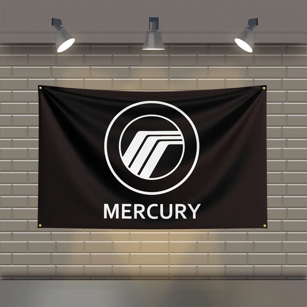 3x5 футов М-Гоночный флаг ртути из полиэстера с печатным оформлением для комнаты