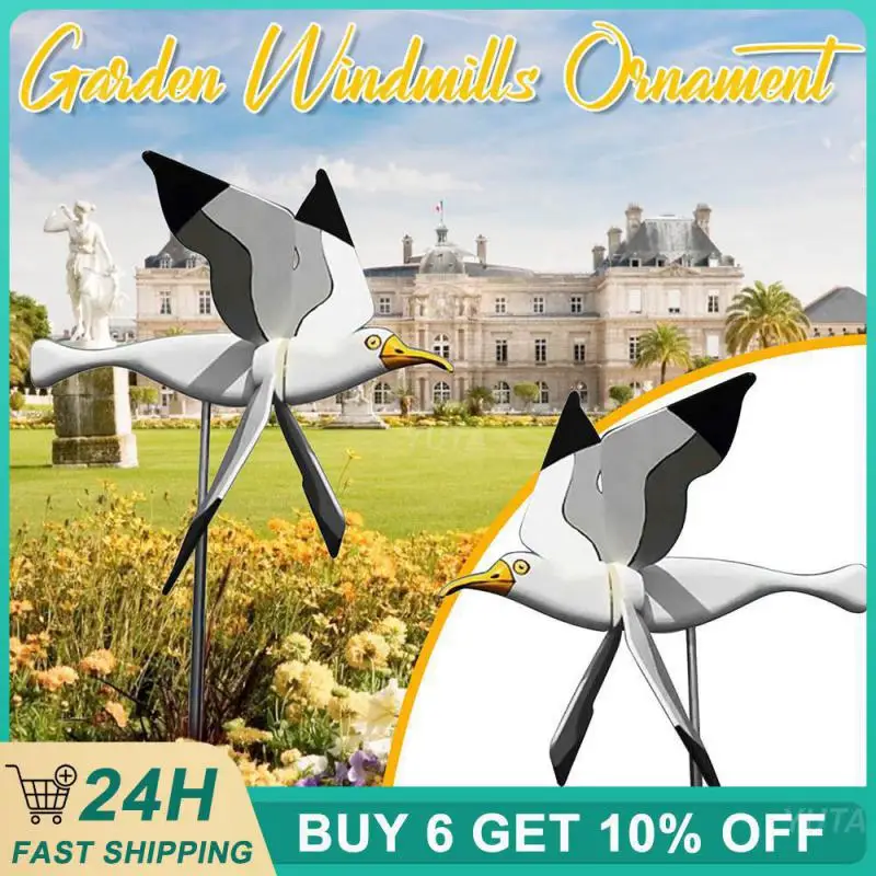 

2021 New Whirligig-Asuka Series Windmill Seagull Wind Spinners Garden Lawn Decoration Courtyard Farm Yard Animal Decor Stakes