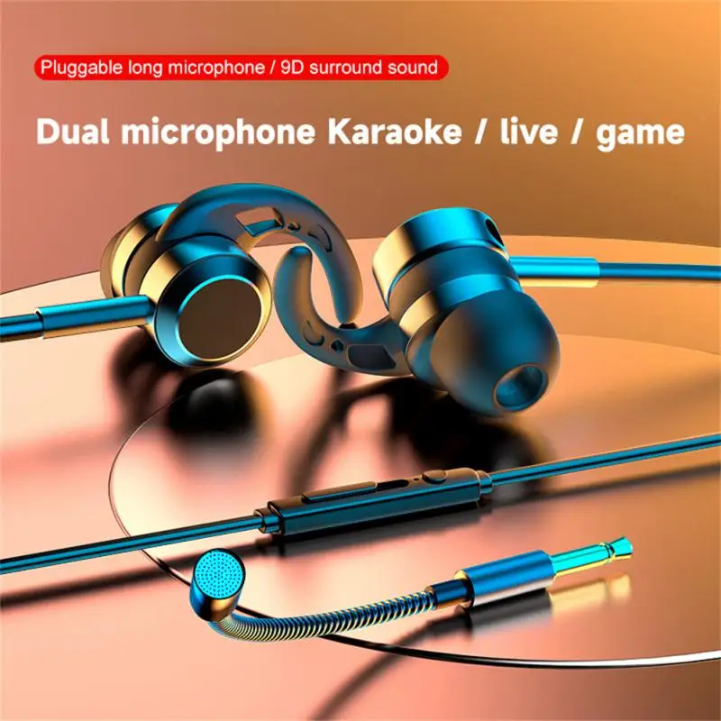 

For Phone Computer 3.5mm Type C Earbuds Mic Headphones Hifi Bass Stereo Headphones L Jack Magnetic Gamer Wired Earphones Hot New