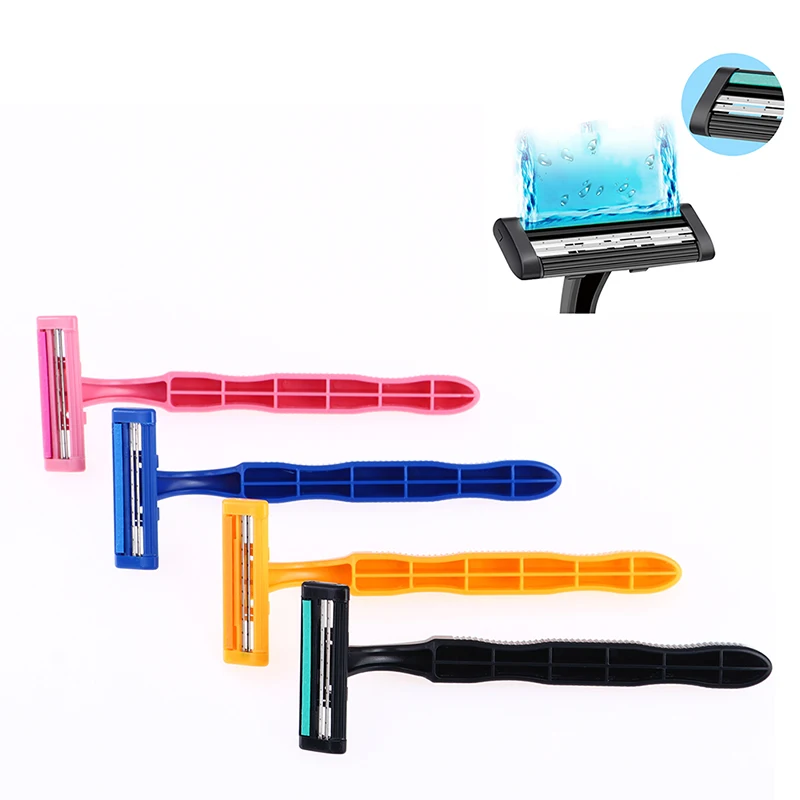 

Double Blade Men's Manual Razor Disposable Men's Household Travel Razor Stick Stainless Steel Blade