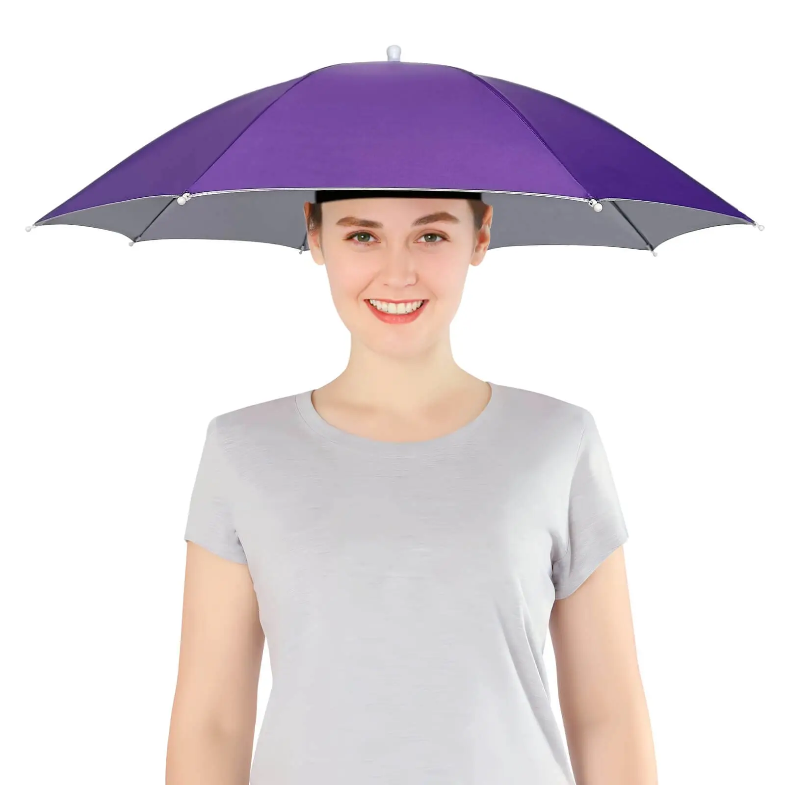 

69CM Head Umbrella Hat Hands Free Umbrellas for Adult Kid Woman Anti-UV Sunshade Umbrellas Pocket UV Protection Umbrella Paragua