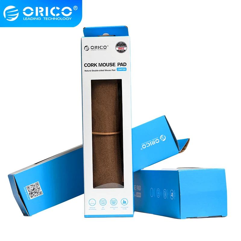 

ORICO Large Computer Mouse Pads Cork Double-side Ultra Thin Gaming Mousepad Waterproof For Home Game PU Leather Office Desk Pad