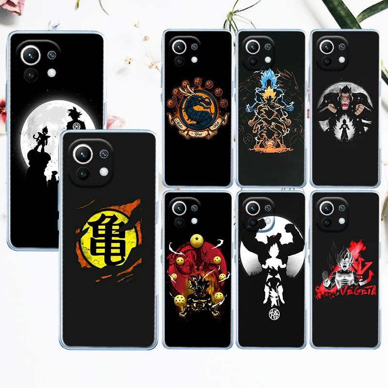 

Dragon Ball Goku Vegeta For Xiaomi Mi 12 12X 11 11T 11i 10T 10 Pro Lite Ultra 5G 9T 9SE A3 Transparent Soft TPU Phone Case