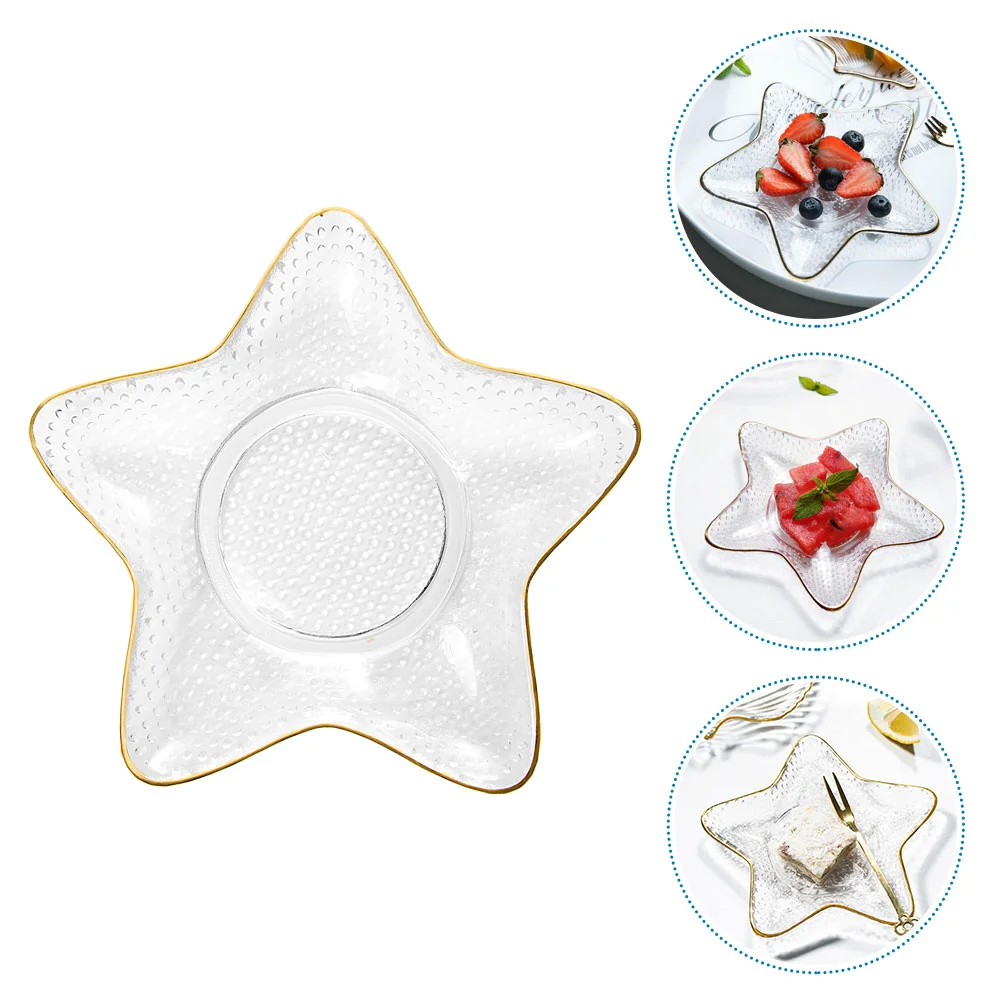 

Plate Plates Dishdessert Fruit Serving Tray Snack Bowls Appetizer Bowl Salad Sauce Candyparty Dinner Cheesestar Seasoning Holder