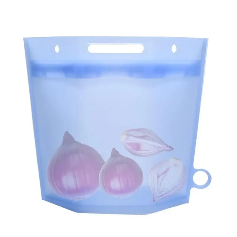 

Silicone Food Bags Reusable Gallon Bags Seal & Leak Proof Durable Food Container For Marinate Food Vegetable Meat Fruit Storage