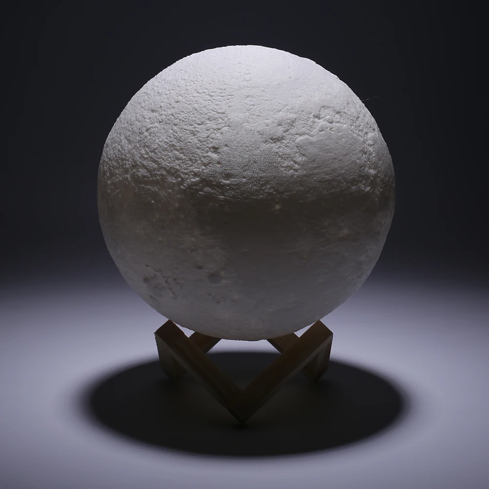 

3D LED Moon Light Gift USB Night Moonlight Touch Sensor Seven Colors Changing Simulate Craters Rocks for Bedroom Decor