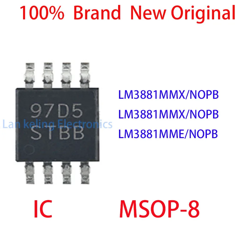 

LM3881MM/NOPB LM3881MMX/NOPB LM3881MME/NOPB 100% Brand New Original IC MSOP-8
