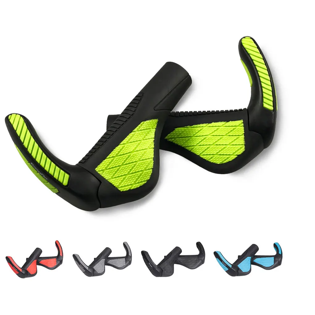 

Регулируемые противоскользящие ручки для велосипеда, 1 пара, эргономичные ручки для езды на велосипеде, цвет черный/синий