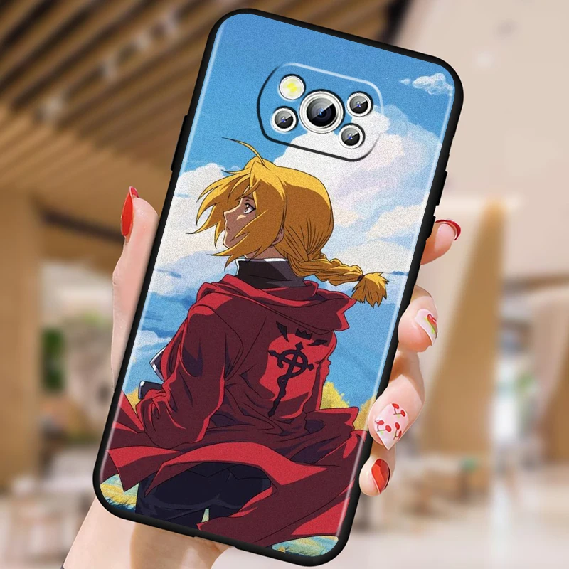 F-Fullmetal A-Alchemist Art Для Xiaomi Mi Poco F5 F4 F3 X6 X5 X4 X3 M6 M5 M5S M4 M3 C65 Pro GT коридор черный чехол для