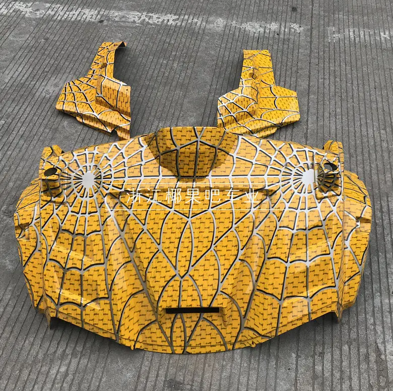 

Four Wheel Off-road Go Kart 150-200cc Farmer's Car Shell Plastic Parts Front Windshield 2 Side Guard