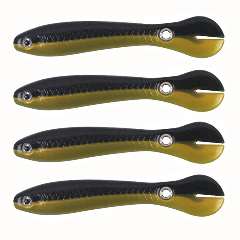 

4pcs/lot Soft Fishing Bait 2g 6g Soft Silicone Artificial Baits Fishing Silicone Lure For Bass Pike Fishing