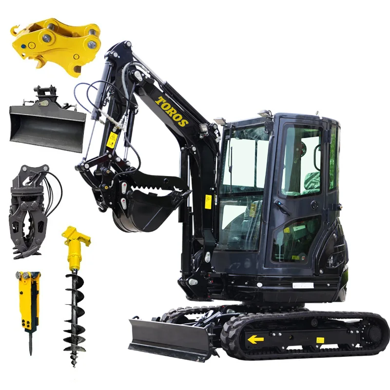 Escavatore Idraulico Cingolato Piccolo Bagger Retro Escavatore 2 3 Ton 3.5 Ton Mini Escavatore 4 Ton Vendita Personalizzazione