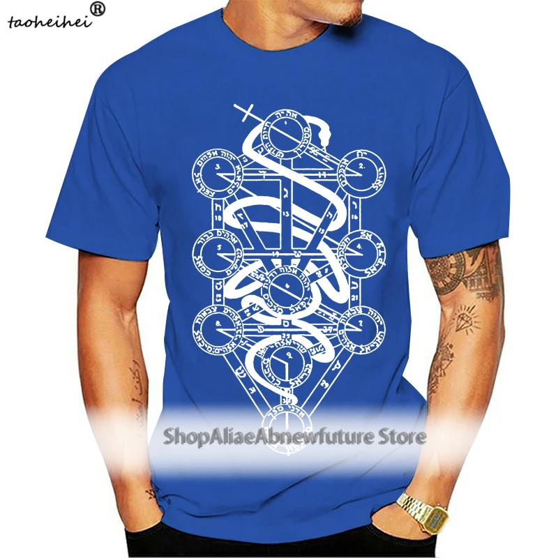 

Оккультная футболка с изображением дерева жизни, классические топы, футболки, футболки, повседневная брендовая одежда, хлопок, высокое каче...