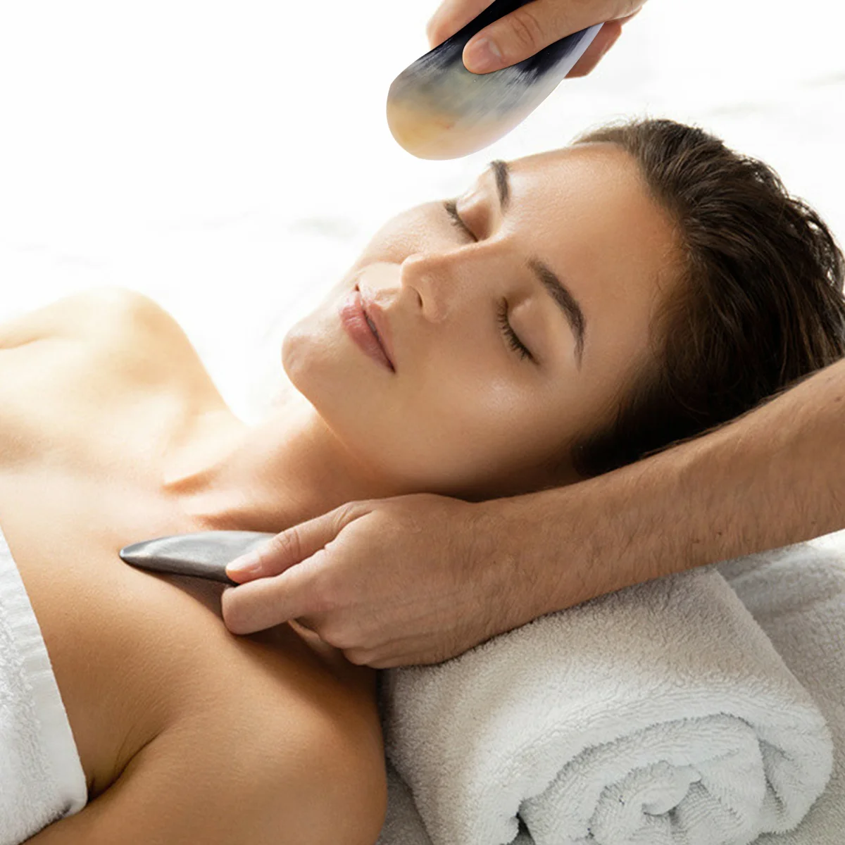 

1Pc Guasha Tool Scraper Board Trigger Point Board Stone Plate Muscle Scraper Stainless Steel