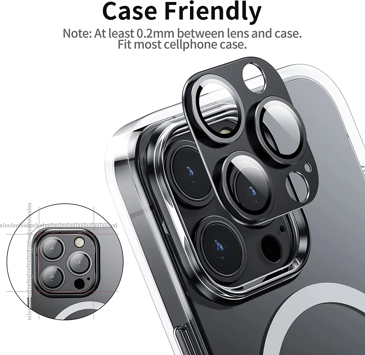 Camera Lens Metal Protector Glass For iPhone 14 13 Pro Max 13 Mini Back Lens Cap For iPhone 14 Plus Full Cover Protective Cases