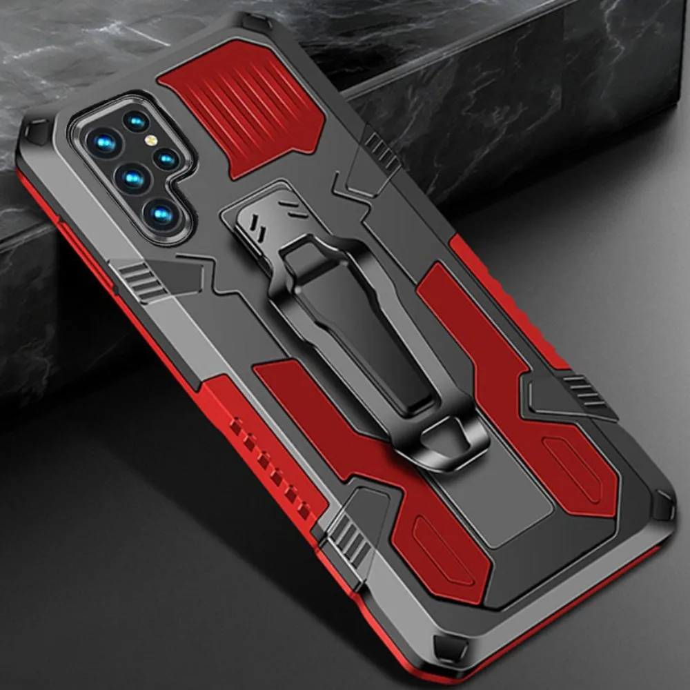 

Case for Samsung S23 Ultra Cover Shockproof Kickstand Belt Clip Case For Samsung Galaxy S23 Ultra S22 S21 S20 FE Plus Stand Capa