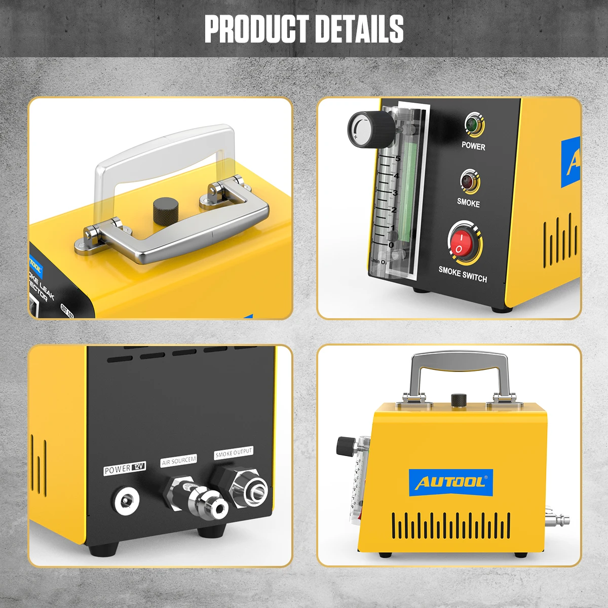 AUTOOL SDT103 Автомобильная дымовая машина для автомобилей и грузовиков обнаружение